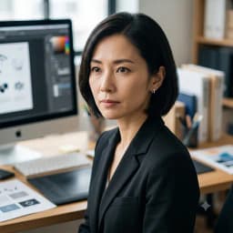 川本 里佳(従業員120名の印刷会社・制作課 課長)